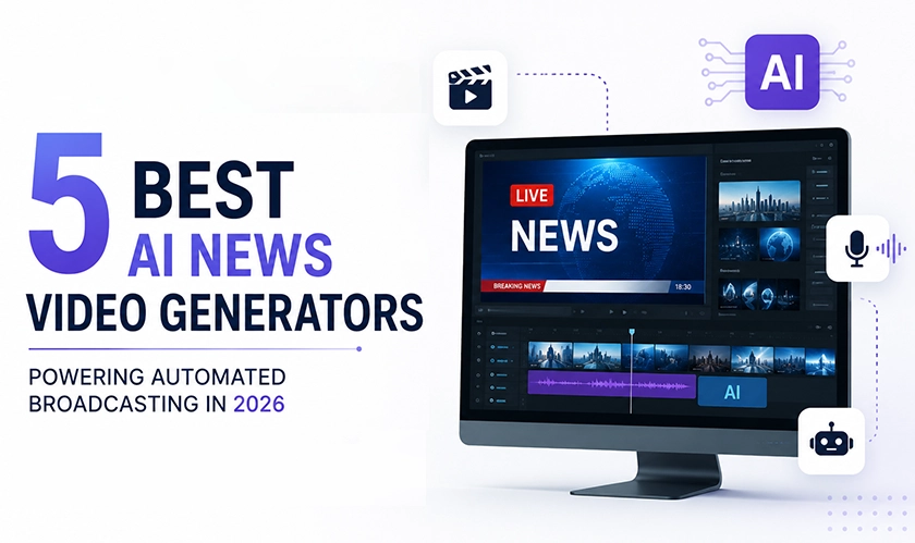 5 Best AI News Video Generators for 2026